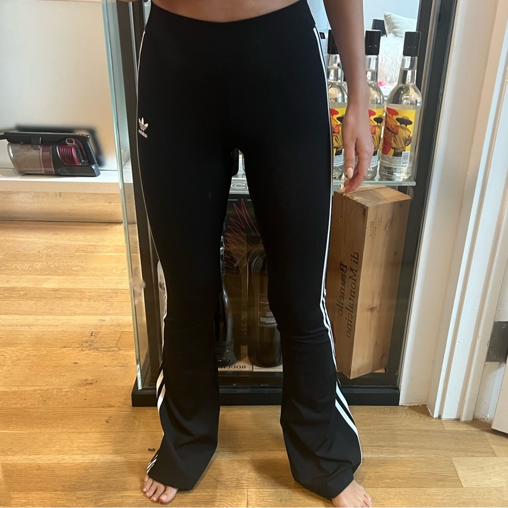 Never worn Adidas flared pants from last season